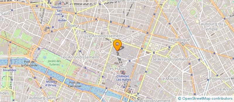 localisation de l'entreprise P.A.D. à PARIS