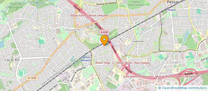 localisation de l'entreprise P.A.D.I  PESSAC