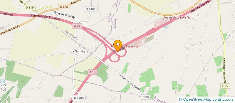 localisation de l'entreprise P.A.D.'OUVERTURE  BEUZEVILLE