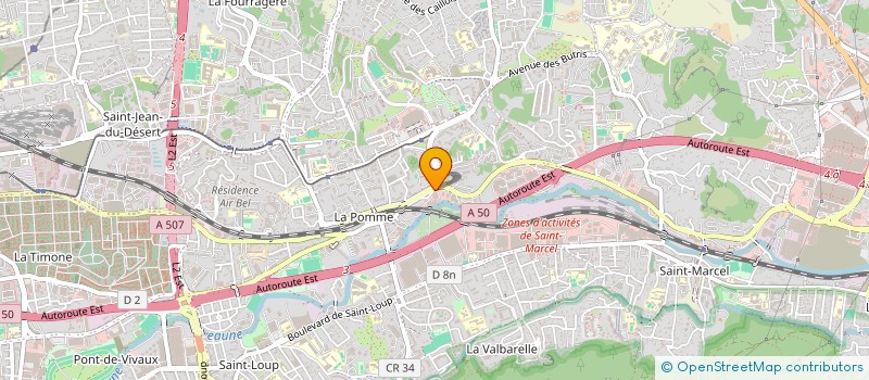 localisation de l'entreprise P.A DISTRIBUTION à MARSEILLE