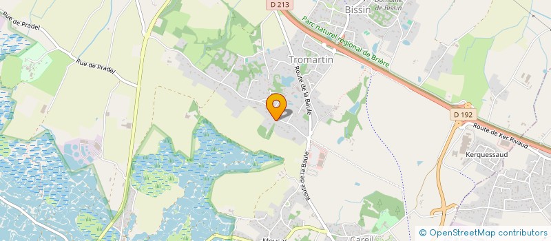 localisation de l'entreprise P.A.G.  GUERANDE