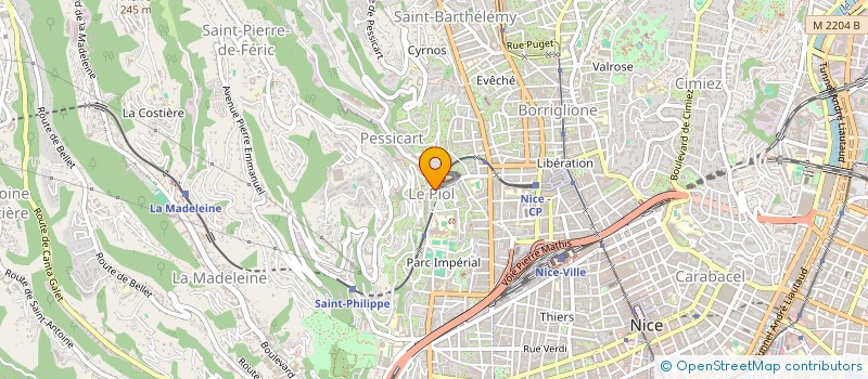localisation de l'entreprise P.A.G.  NICE