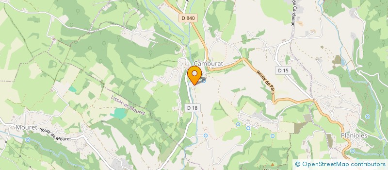 localisation de l'entreprise P.A.G.E.T.  CAMBURAT