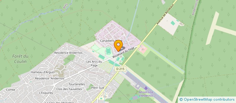 localisation de l'entreprise P.A.I.  (PAUL ARCI IMMOBILIER)  ANDERNOS-LES-BAINS