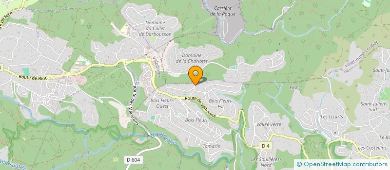 localisation de l'entreprise P & A INVEST  BIOT