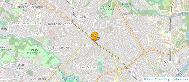 localisation de l'entreprise P.A.J. à NANTES