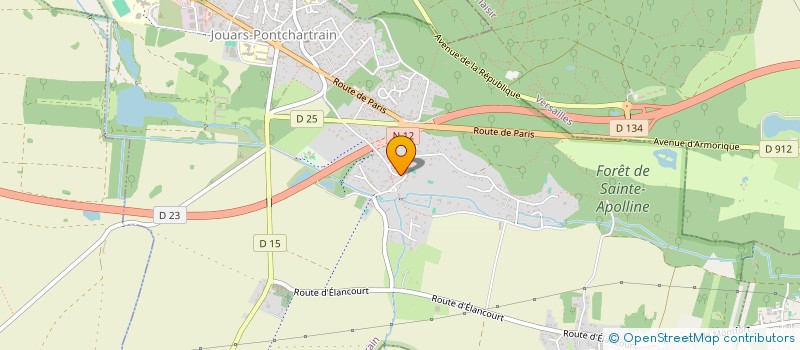 localisation de l'entreprise P.A.J.  JOUARS-PONTCHARTRAIN