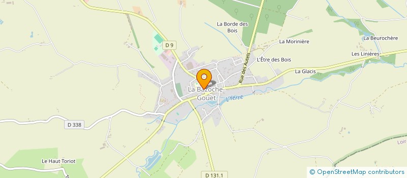 localisation de l'entreprise P A J Y F à LA BAZOCHE-GOUET