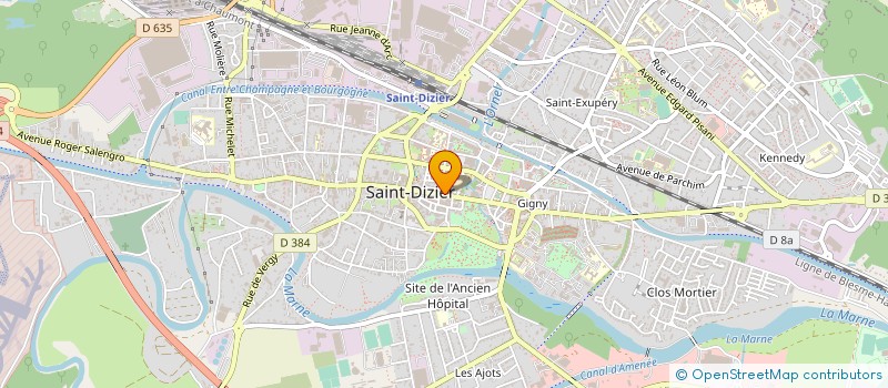 localisation de l'entreprise P.A.L. à SAINT-DIZIER