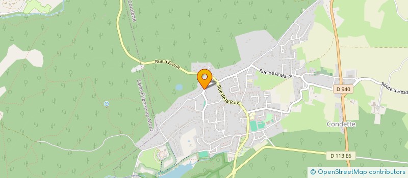 localisation de l'entreprise P.A.L.  CONDETTE