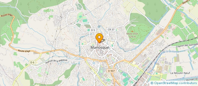 localisation de l'entreprise P.A.L.J.  MANOSQUE