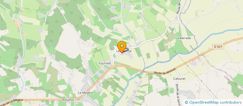 localisation de l'entreprise P.A.M.  MOISSAC