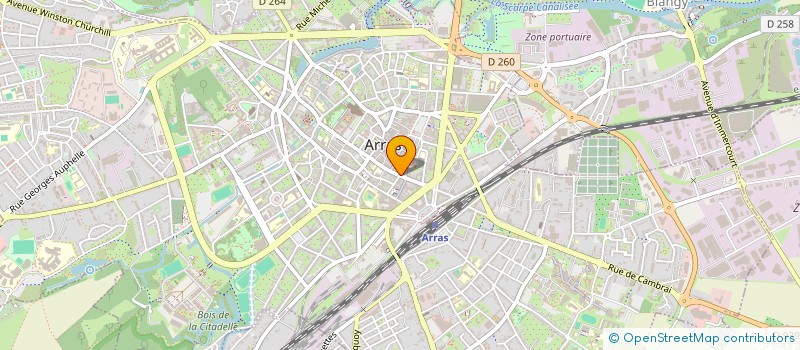 localisation de l'entreprise P.A.M à ARRAS