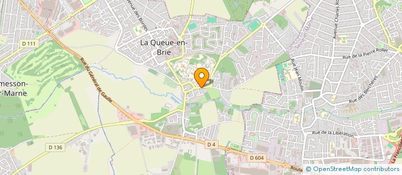 localisation de l'entreprise P.A.M.E.S.  LA QUEUE-EN-BRIE