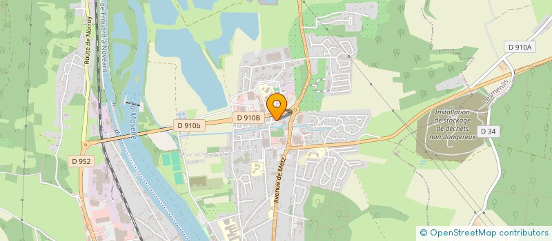 localisation de l'entreprise P.A.M. FRUITS ET LEGUMES  PONT-A-MOUSSON