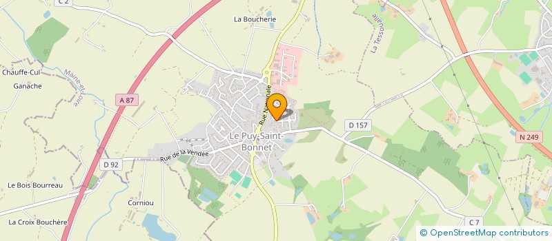 localisation de l'entreprise P.A.M.G à CHOLET