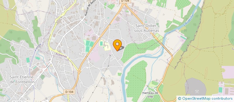 localisation de l'entreprise P.A.M.I. à AUBENAS