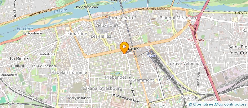 localisation de l'entreprise P.A.M. IMMOBILIER à TOURS