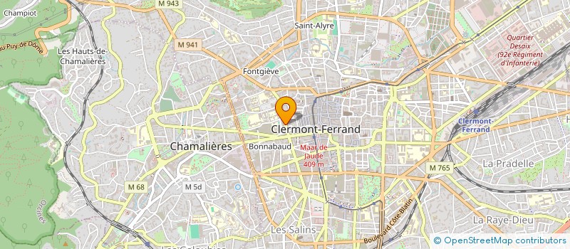 localisation de l'entreprise P A M SERVICE à CLERMONT-FERRAND
