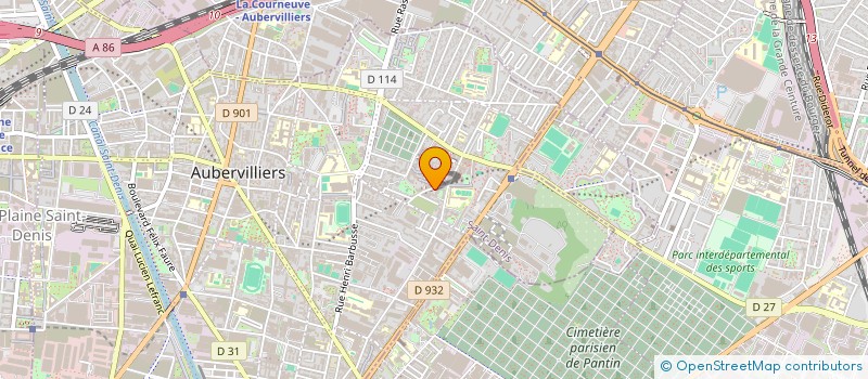 localisation de l'entreprise P-A MODE  AUBERVILLIERS