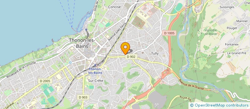 localisation de l'entreprise P A N T O P I E  / CENTRE INTERNATIONAL DES ARTS ET CULTURE à THONON-LES-BAINS