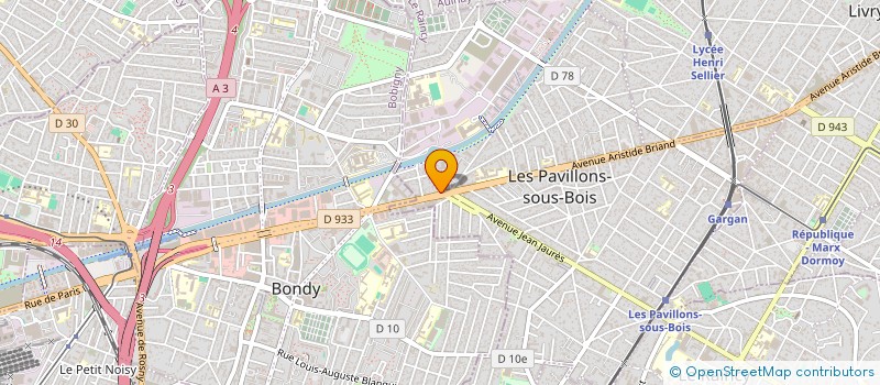 localisation de l'entreprise P.A.P à LES PAVILLONS-SOUS-BOIS