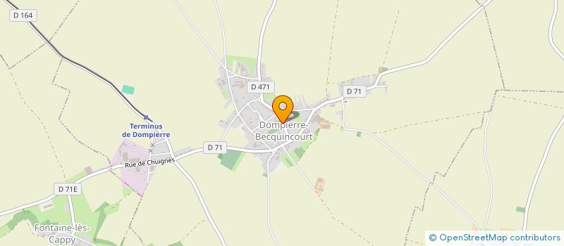 localisation de l'entreprise P.A.P.  DOMPIERRE-BECQUINCOURT