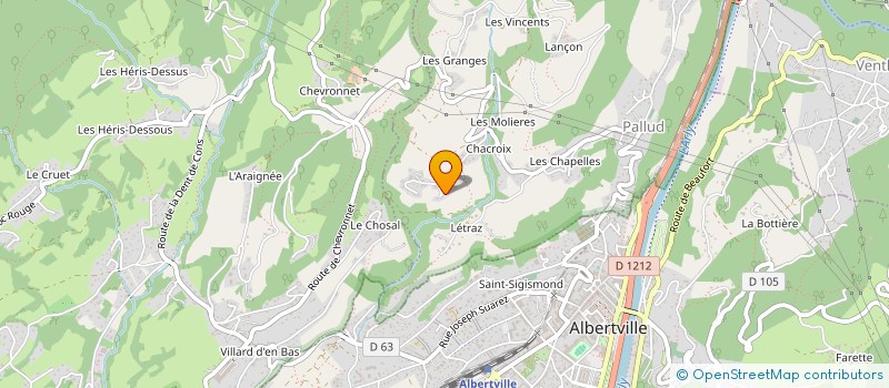 localisation de l'entreprise P.A.P INDUSTRIE  PALLUD