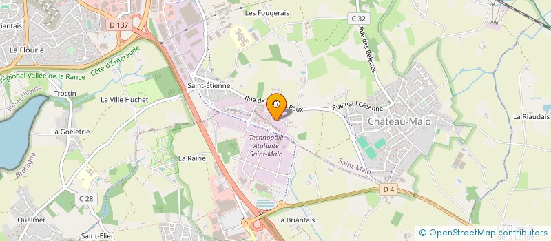 localisation de l'entreprise P.A PRINCESS AGNES  SAINT-MALO