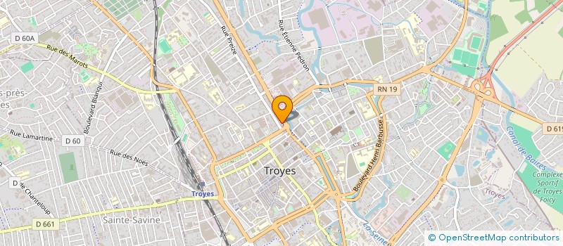 localisation de l'entreprise P.A PUISSANCE 3 à TROYES