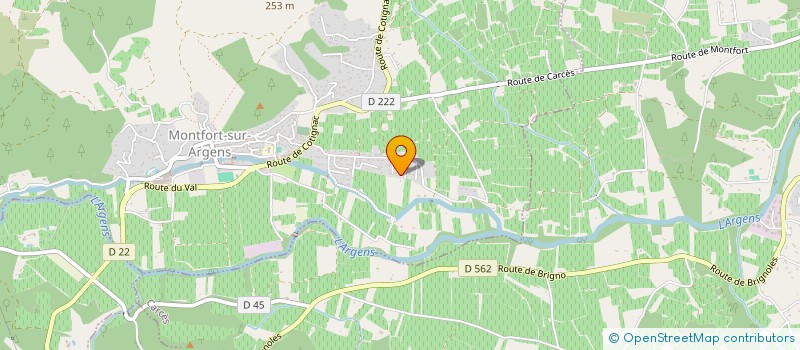 localisation de l'entreprise P.A.R.A.T CONSEILS  MONTFORT-SUR-ARGENS