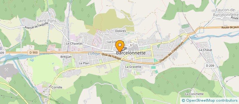 localisation de l'entreprise P.A.R.M. à BARCELONNETTE