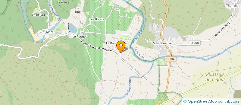 localisation de l'entreprise P.A.S. à BERRIAS-ET-CASTELJAU
