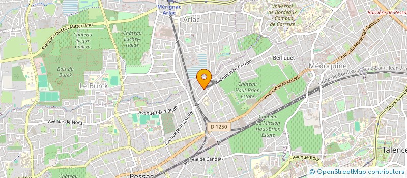 localisation de l'entreprise P. A. S. F.-33  PESSAC