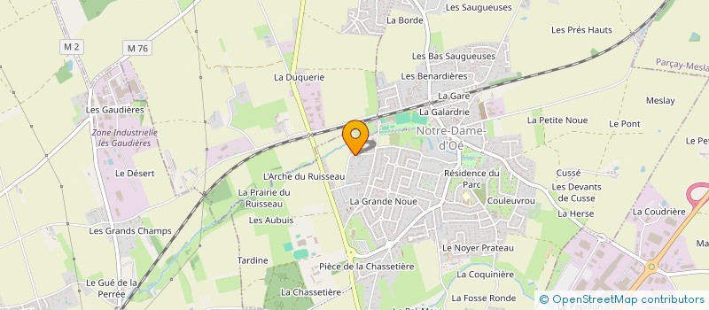 localisation de l'entreprise P.A.S. IMMOBILIER  NOTRE-DAME-D'OE