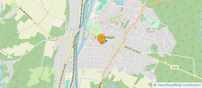localisation de l'entreprise P.A.S.S.A.G.E à L'ISLE-ADAM