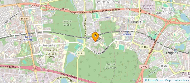 localisation de l'entreprise P.A.T.  CHAMPS-SUR-MARNE