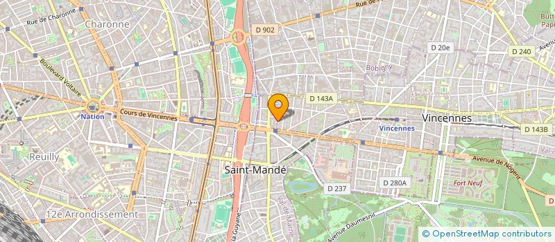 localisation de l'entreprise P.A.T. IMMOBILIER à SAINT-MANDE