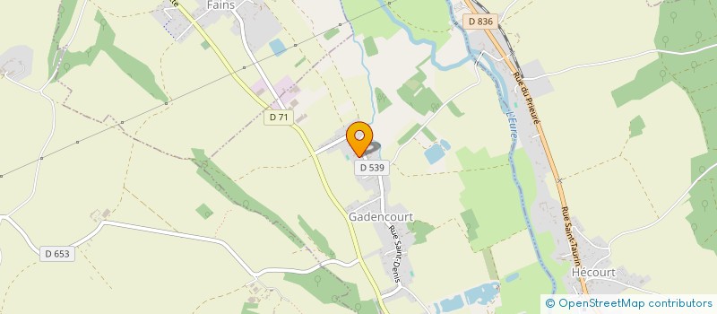 localisation de l'entreprise P.A.T.S.H. BAT.  GADENCOURT