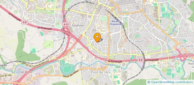 localisation de l'entreprise P-ACX à AIX-EN-PROVENCE