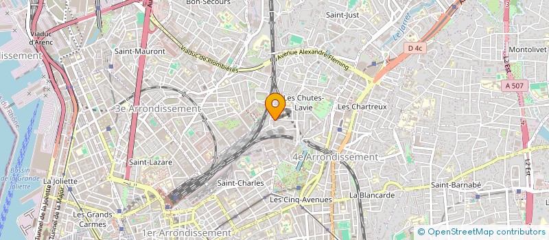 localisation de l'entreprise P AND P à MARSEILLE