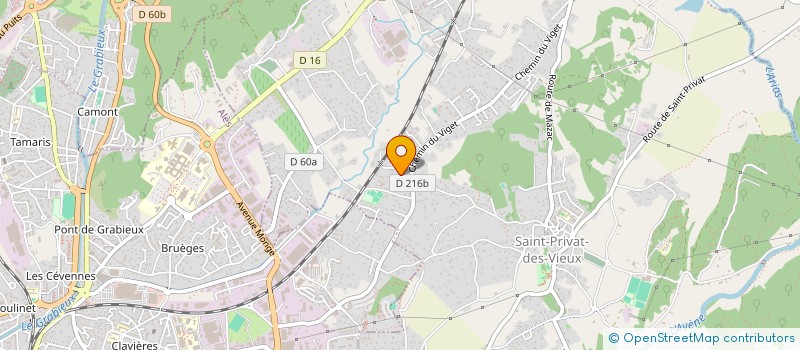 localisation de l'entreprise P.ARNOUX MENUISERIE  SAINT-JULIEN-LES-ROSIERS