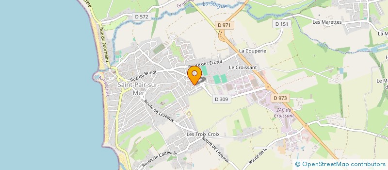 localisation de l'entreprise P' ARTS-OU à SAINT-PAIR-SUR-MER