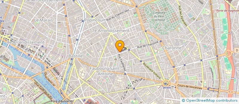 localisation de l'entreprise P.B.  PARIS