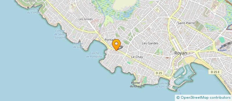 localisation de l'entreprise P+B  ROYAN