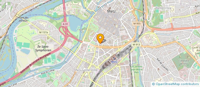 localisation de l'entreprise P&B  METZ