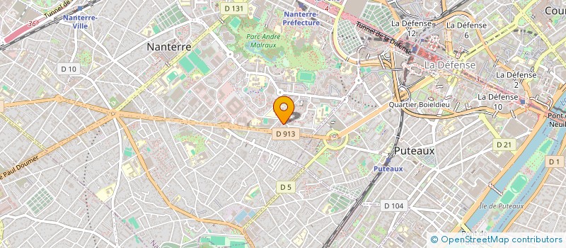 localisation de l'entreprise P.B.A. INFORMATIQUE à NANTERRE