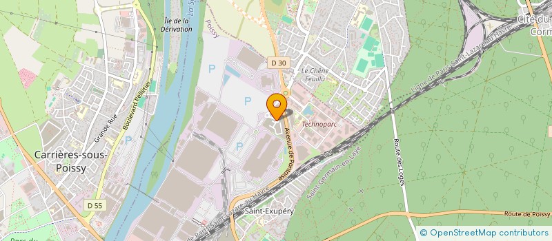 localisation de l'entreprise P.B.A. INVEST  POISSY