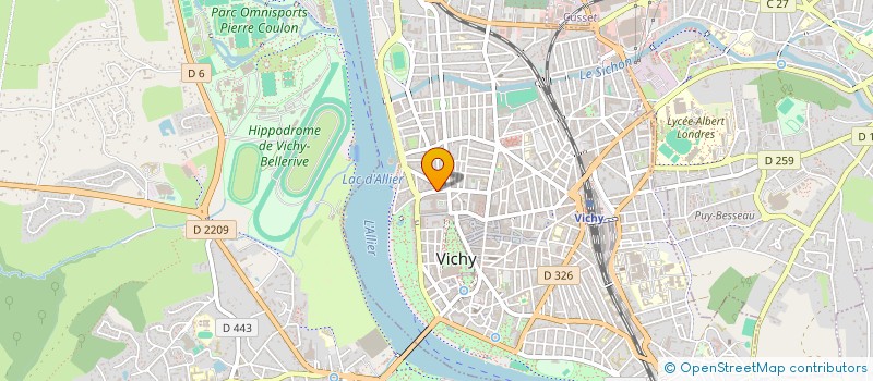 localisation de l'entreprise P.B. CONSEILS ET TRANSACTIONS  VICHY