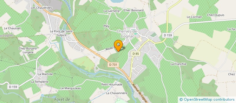 localisation de l'entreprise P&B CONSULT  VAL-DE-COGNAC